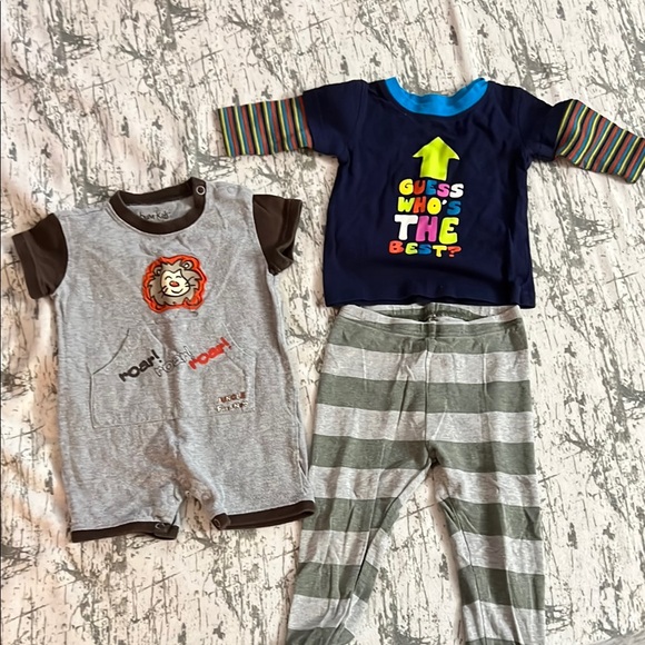 Kids One Piece with Lion Print - Gray and Brown - Picture 1 of 1